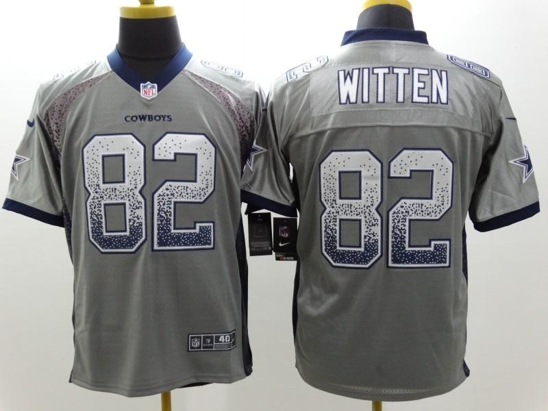 Men's Dallas Cowboys Jason Witten #82 Gray Jersey